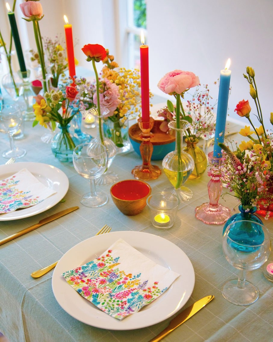 Vibrant Taper Candles