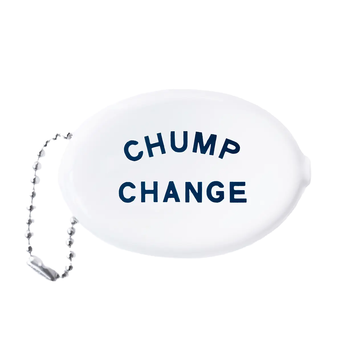 Chump Change White Coin Pouch