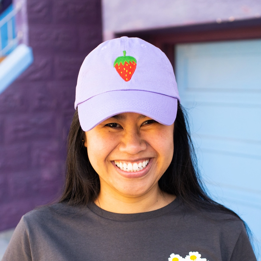 Strawberry Embroidered Hat