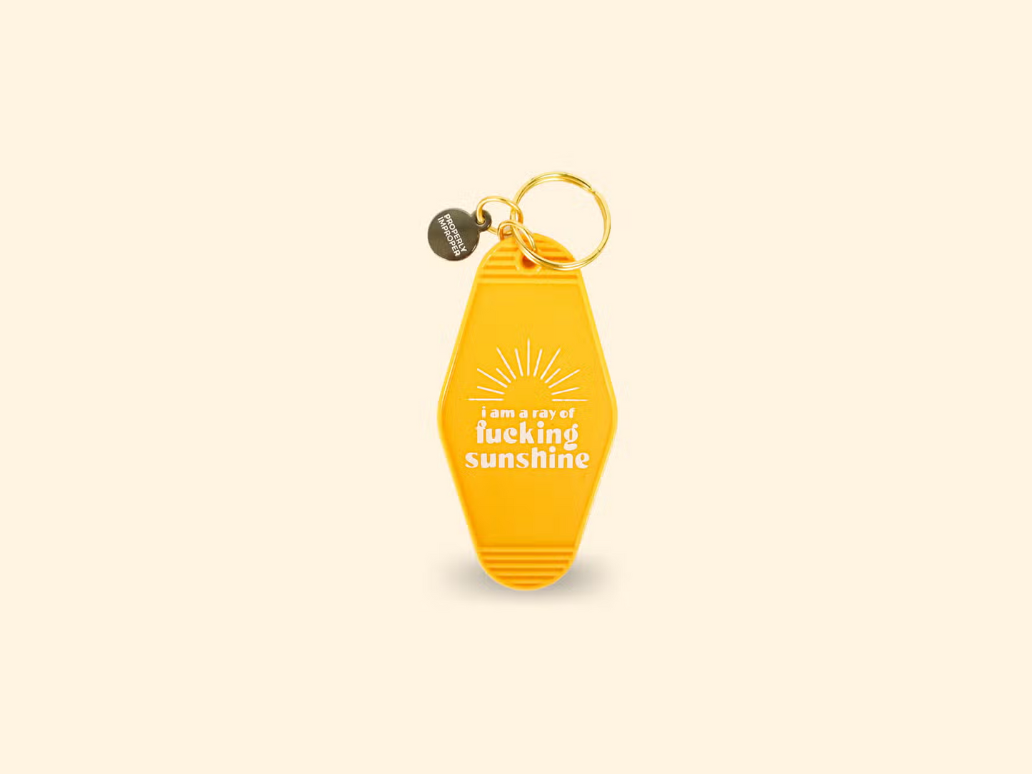 I Am a Ray of Fucking Sunshine Keychain