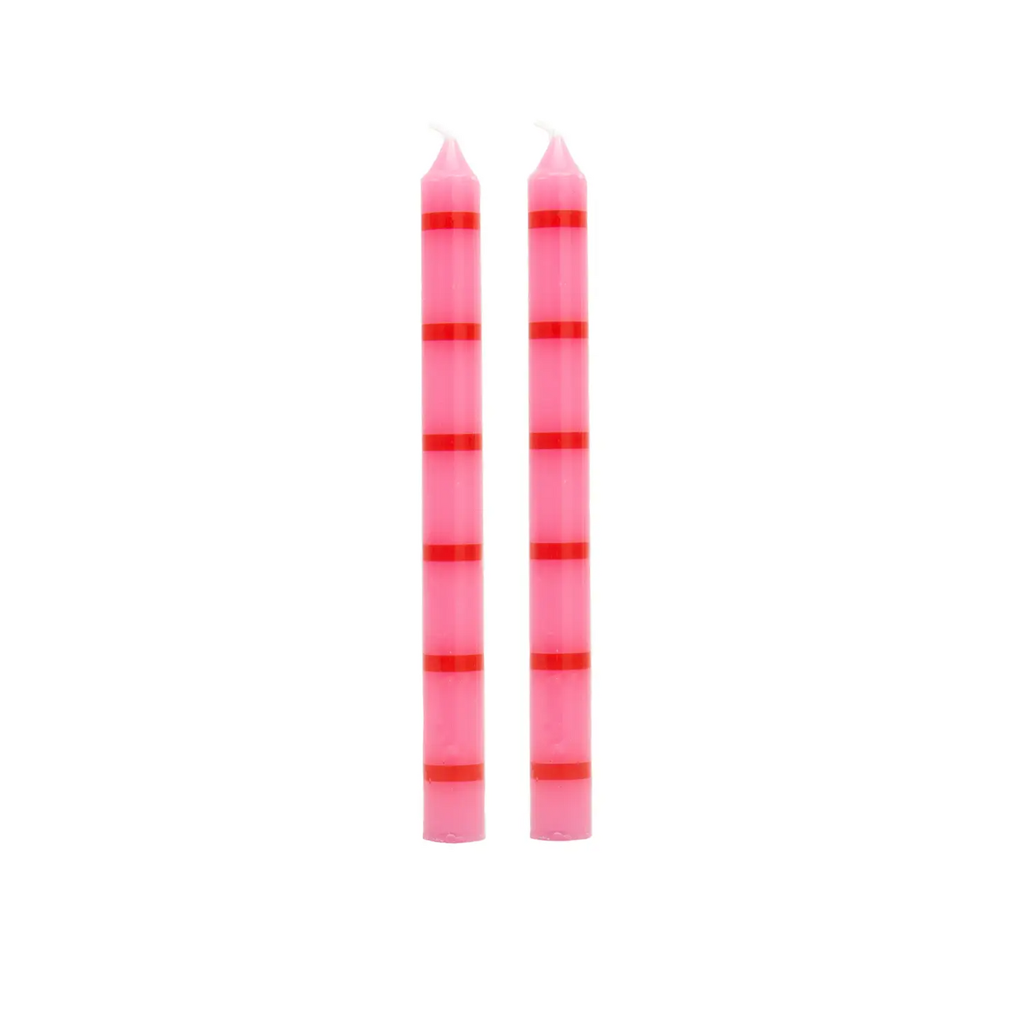 Long Ruby Candles (Set of 2)