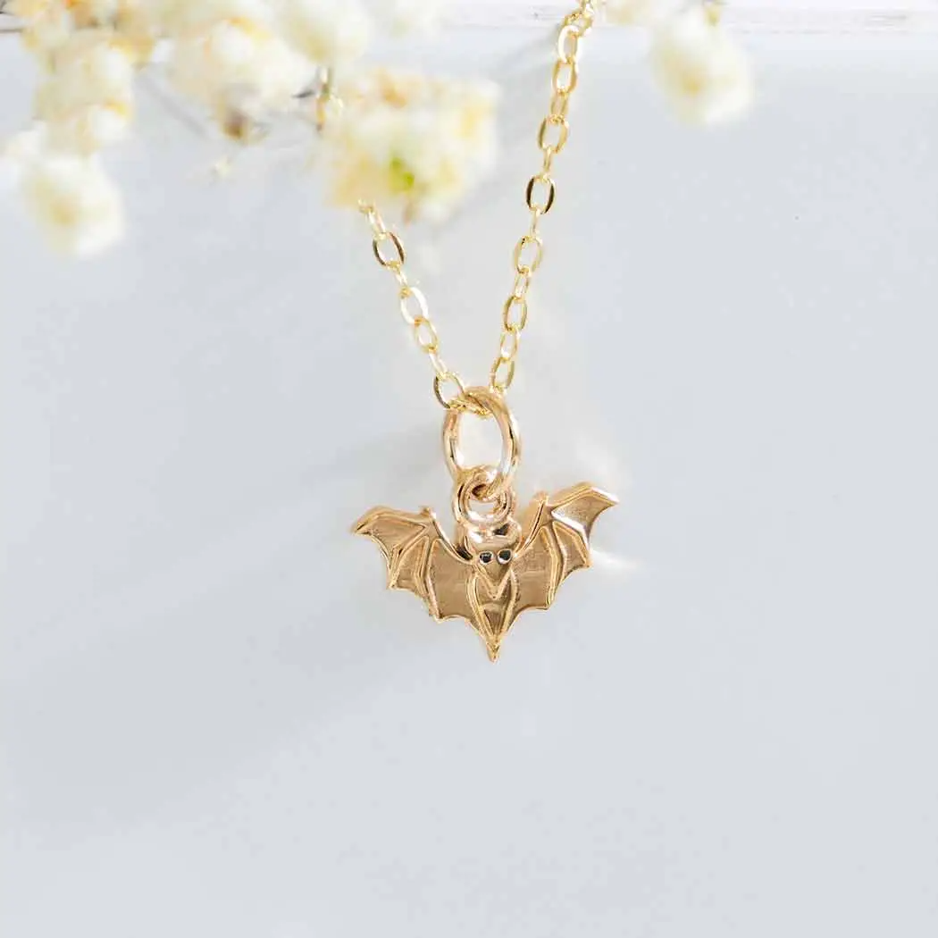 Bronze Mini Bat Necklace