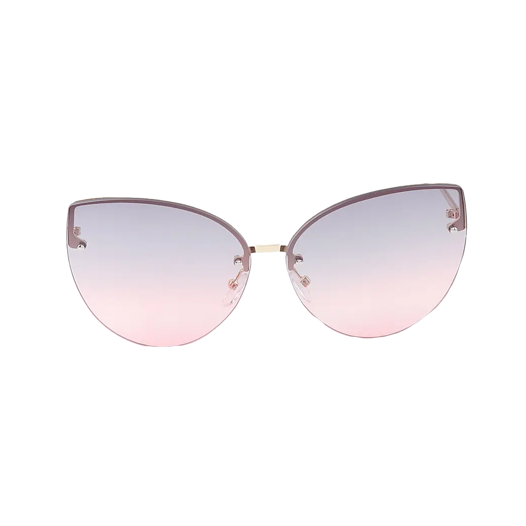 Modern Slim Double Bolt Gradient Sunglasses