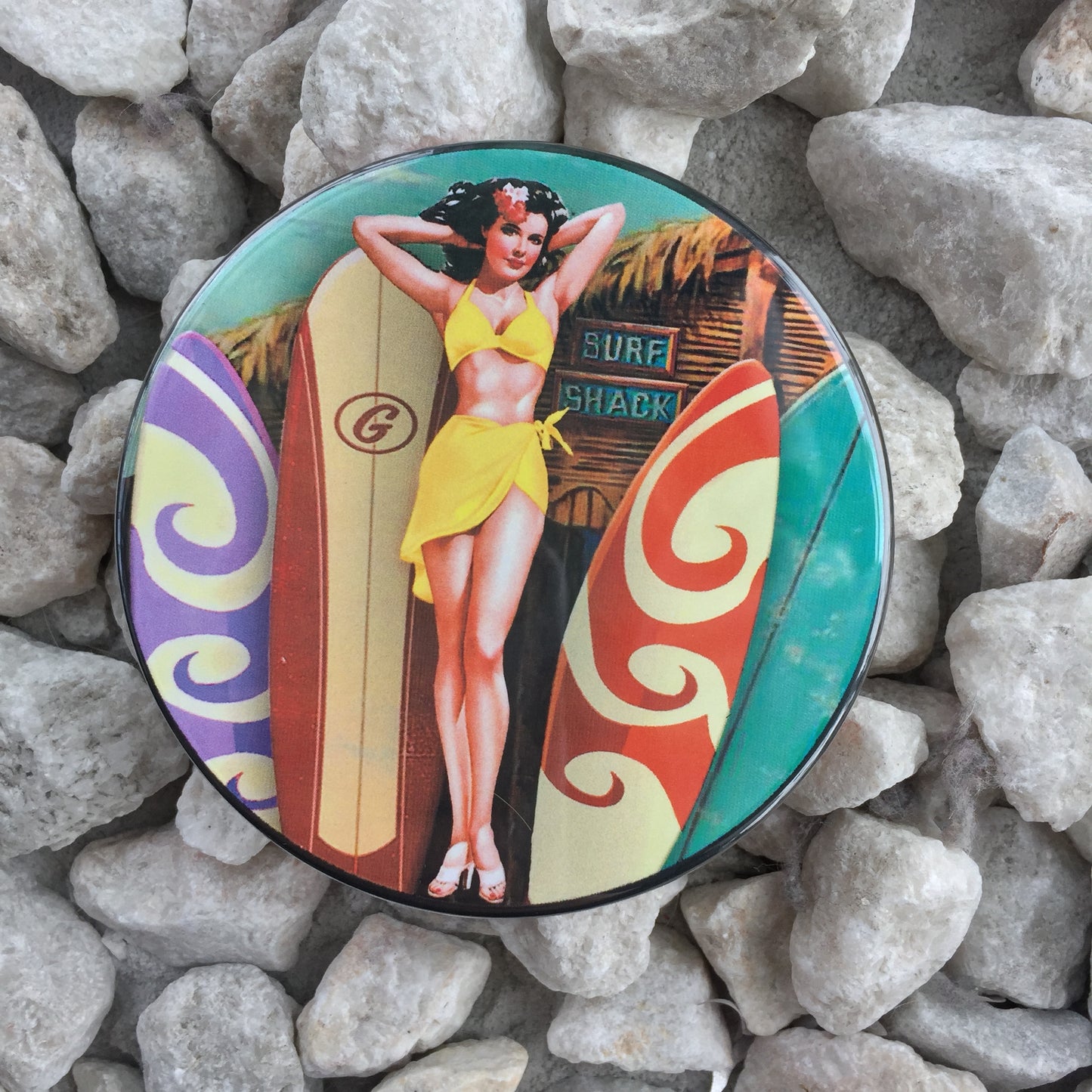 Surf Shack Babe Pin