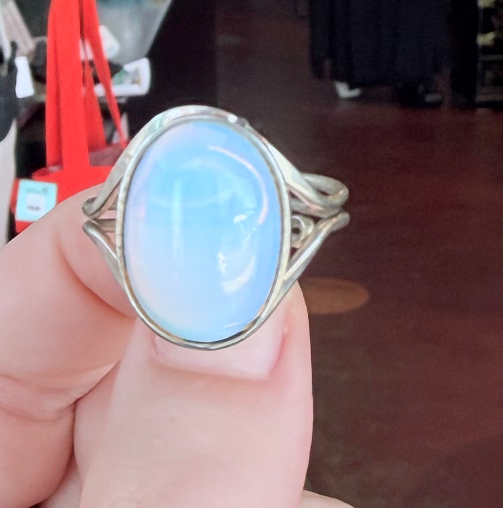 Moonstone Modern Ring