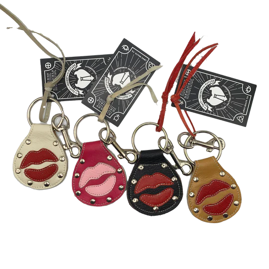 Leather Lips Keychain