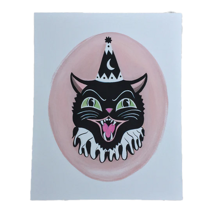 Pink Circus Cat Print