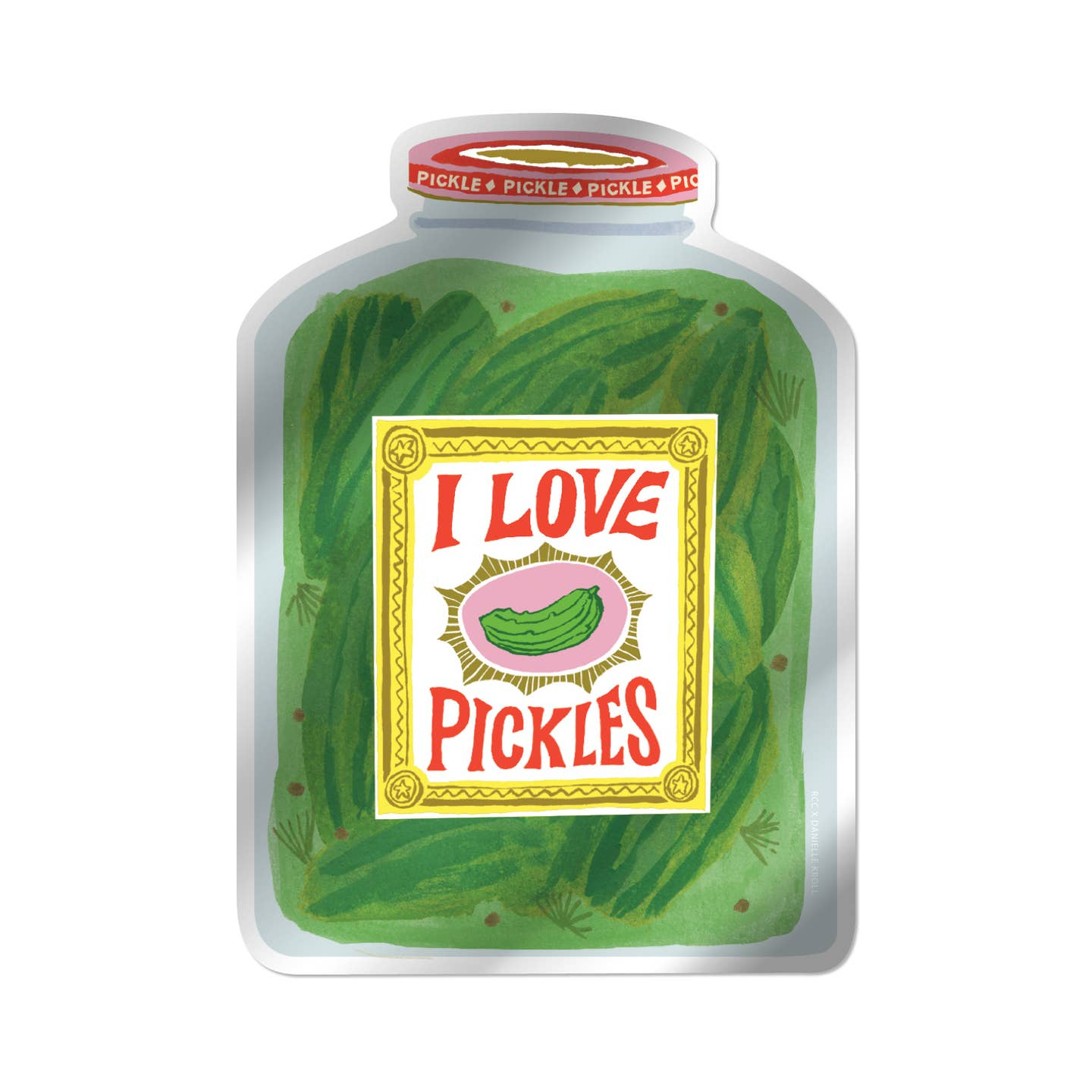 I Love Pickles Sticker