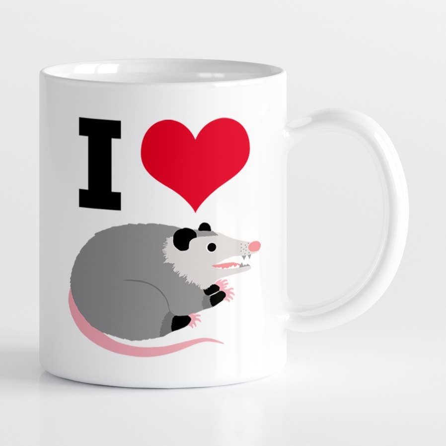 I Heart Possums Ceramic Coffee Mug
