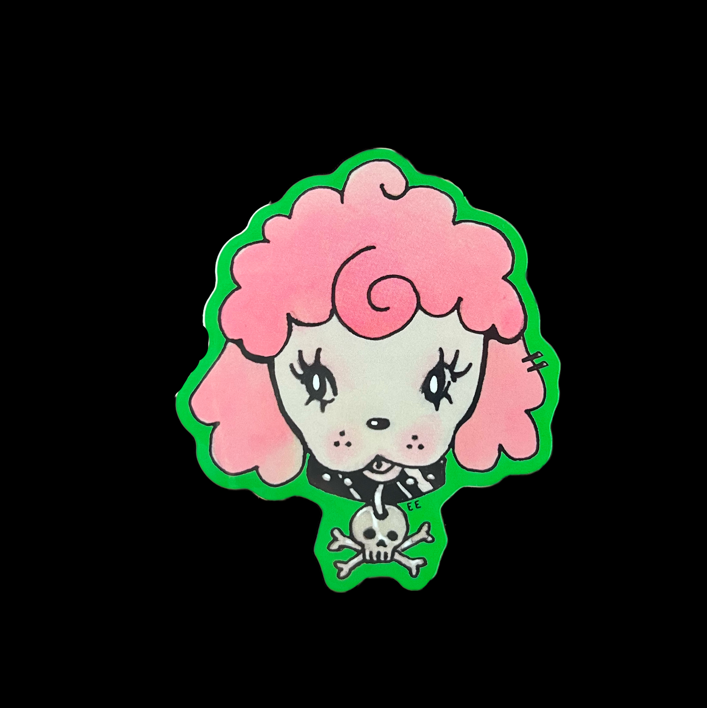 Punk Poodle Sticker