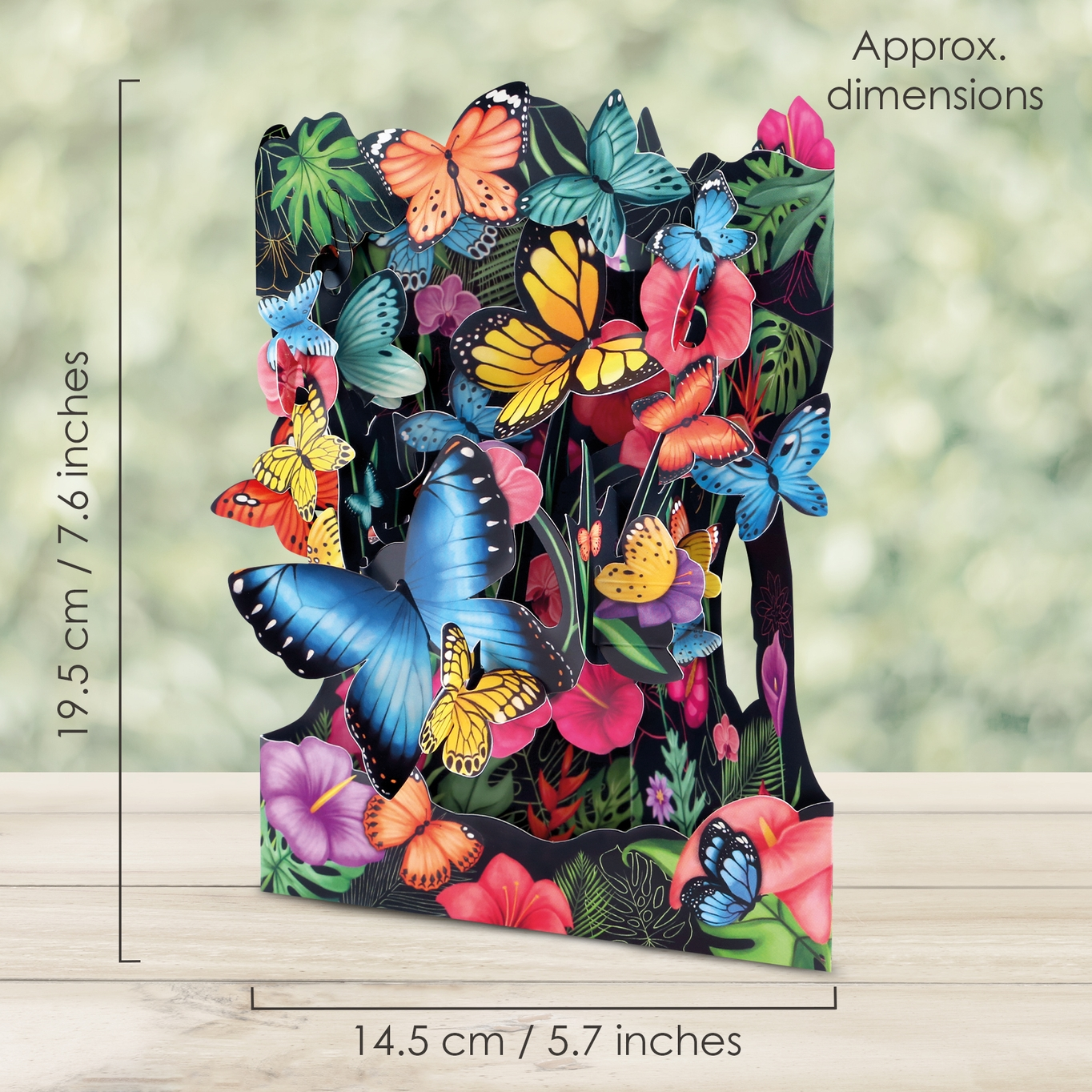 Pirouette Tropical Butterflies Swing Card