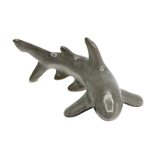 "Ambush" Great White Shark Porcelain Miniature