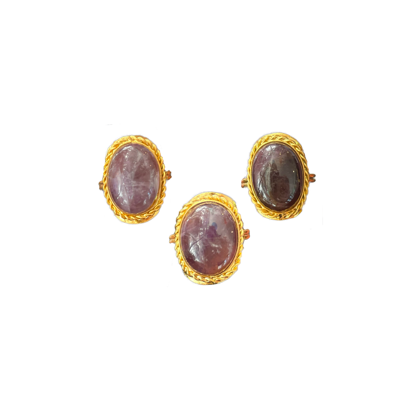 Amethyst Gold Dipped Ring