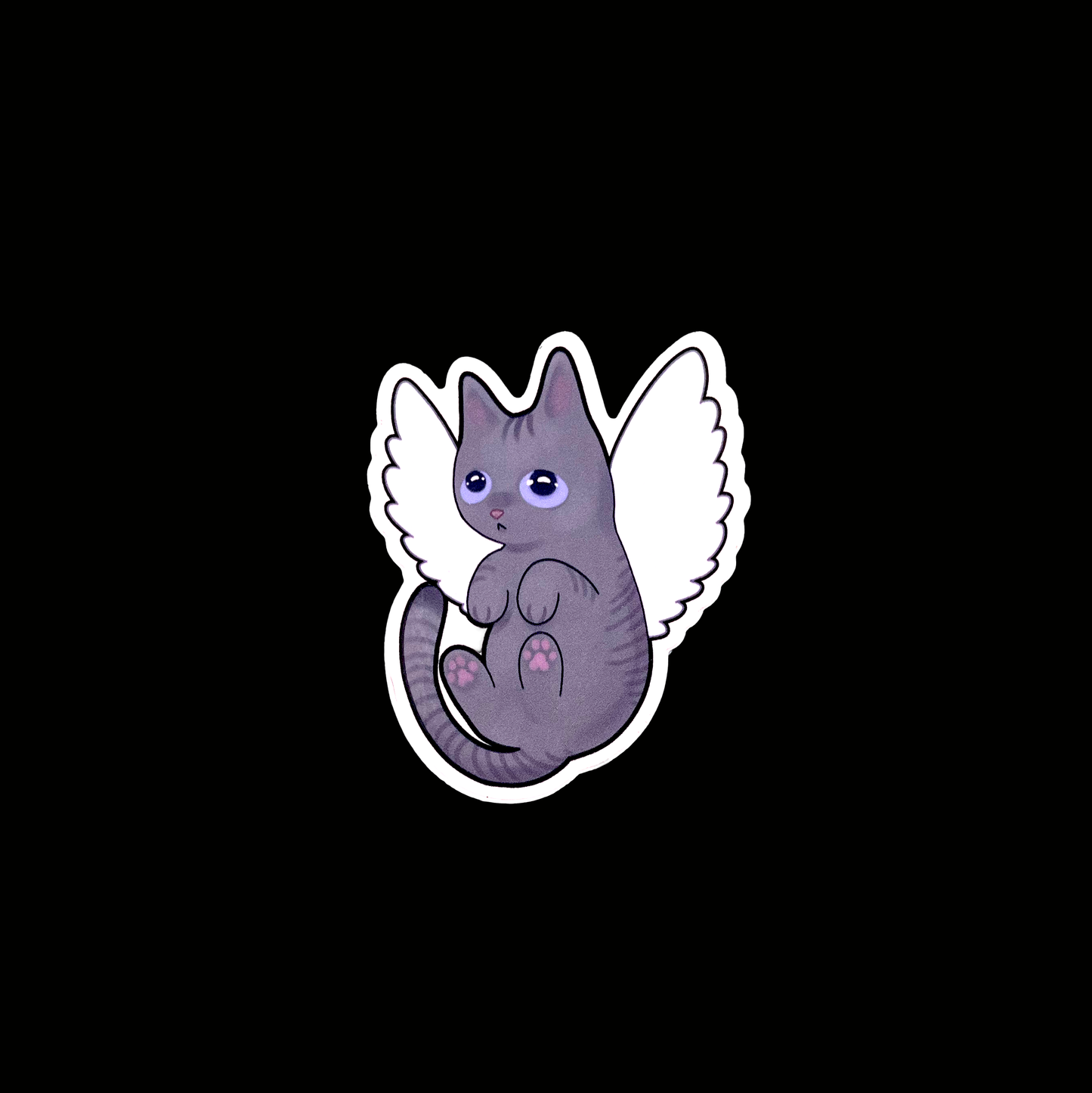 Angel Cat Sticker