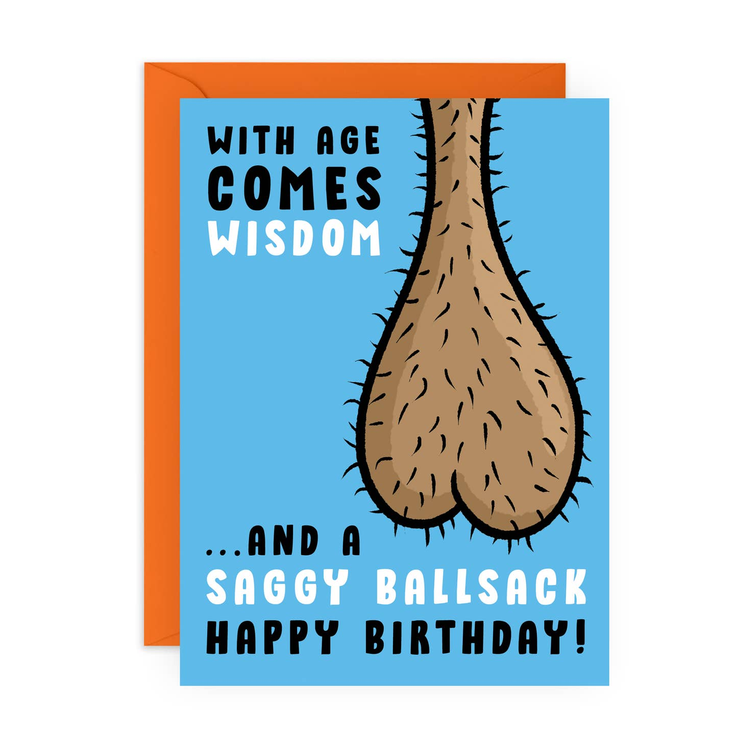 Saggy Ballsack Birthday Card