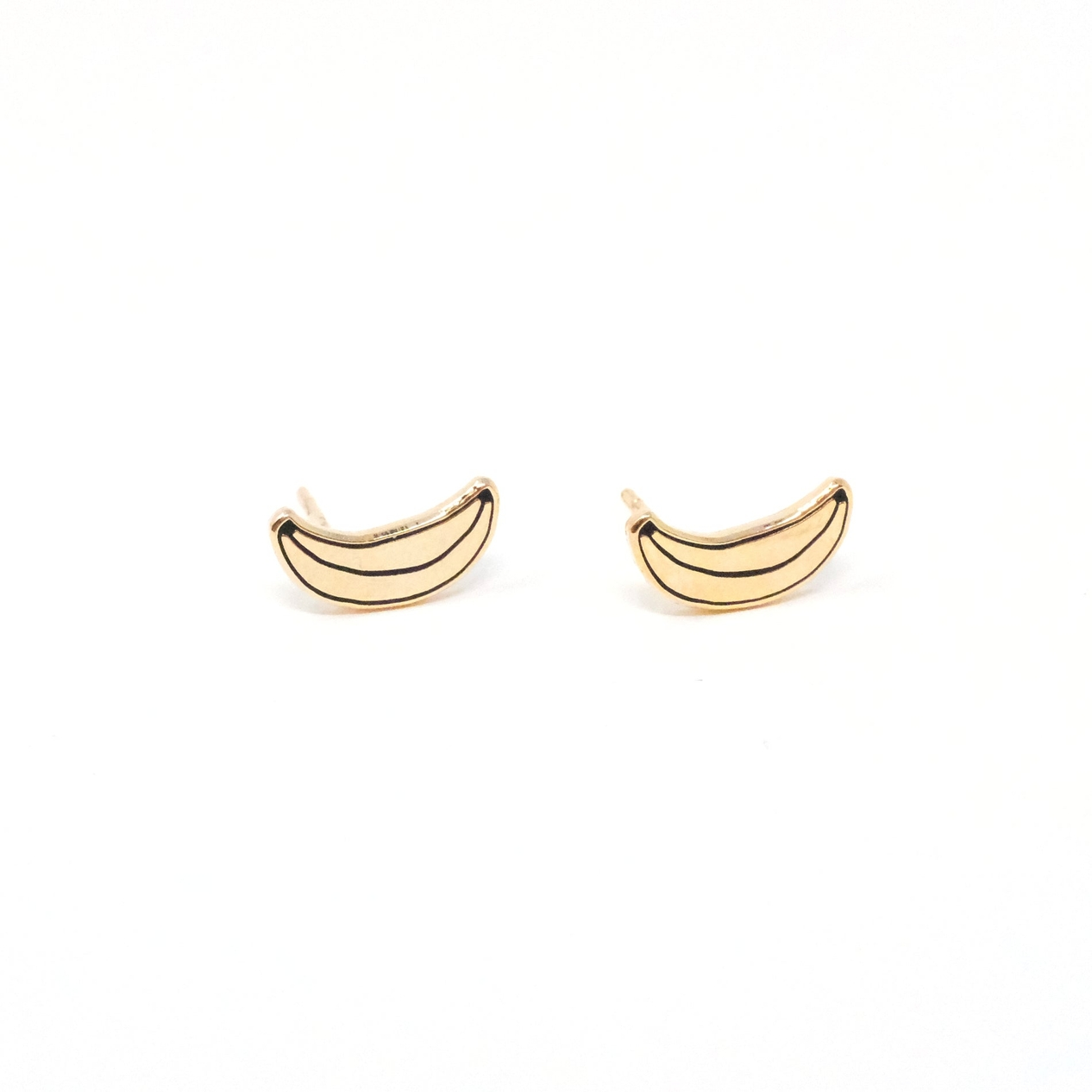 Banana Enamel Earrings