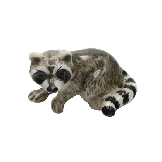 "Bandit" Raccoon Porcelain Miniature