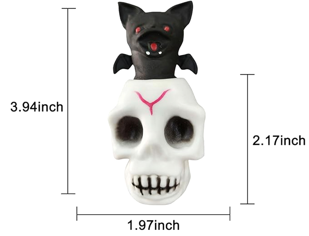 Bat Skull Halloween Squish Toy