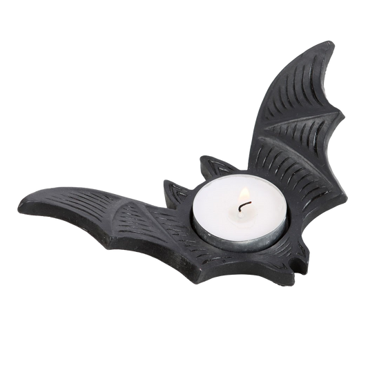 Black Bat Tea light Holder