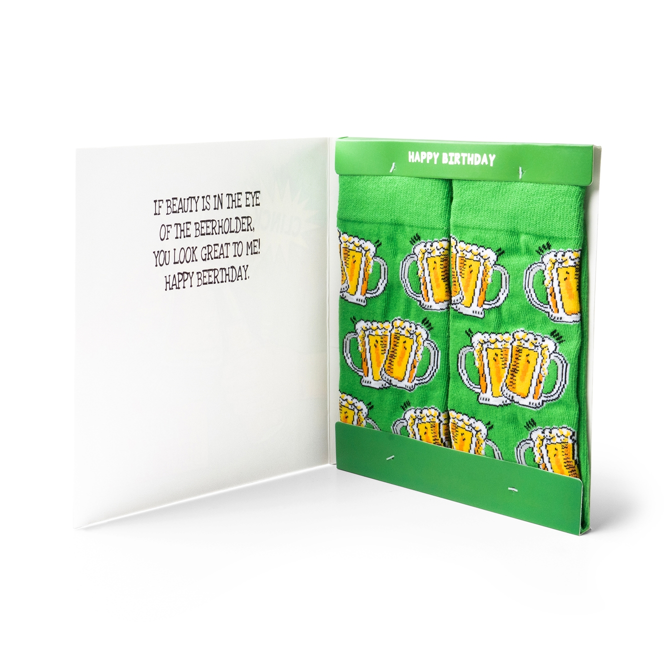 Clink! Happy Birthday Card And Socks