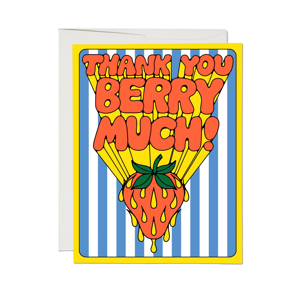 So Many Strawberries Thank You Card