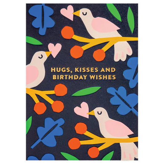 Birds On Branches Birthday Card