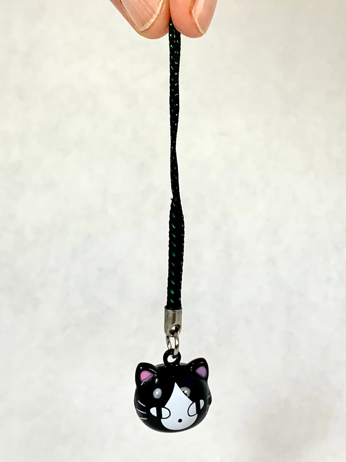 Black Cat Bell Keychain