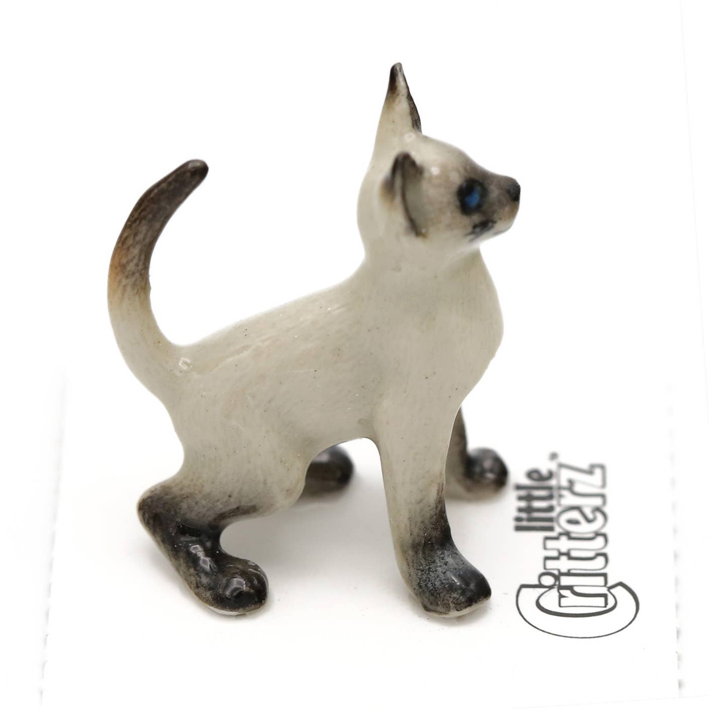 "Blaze" Siamese Kitten Porcelain Miniature