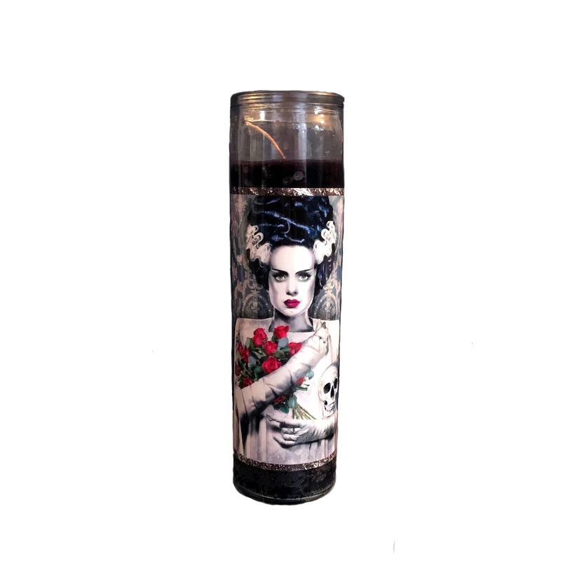 Bride of Frankenstein Prayer Candle