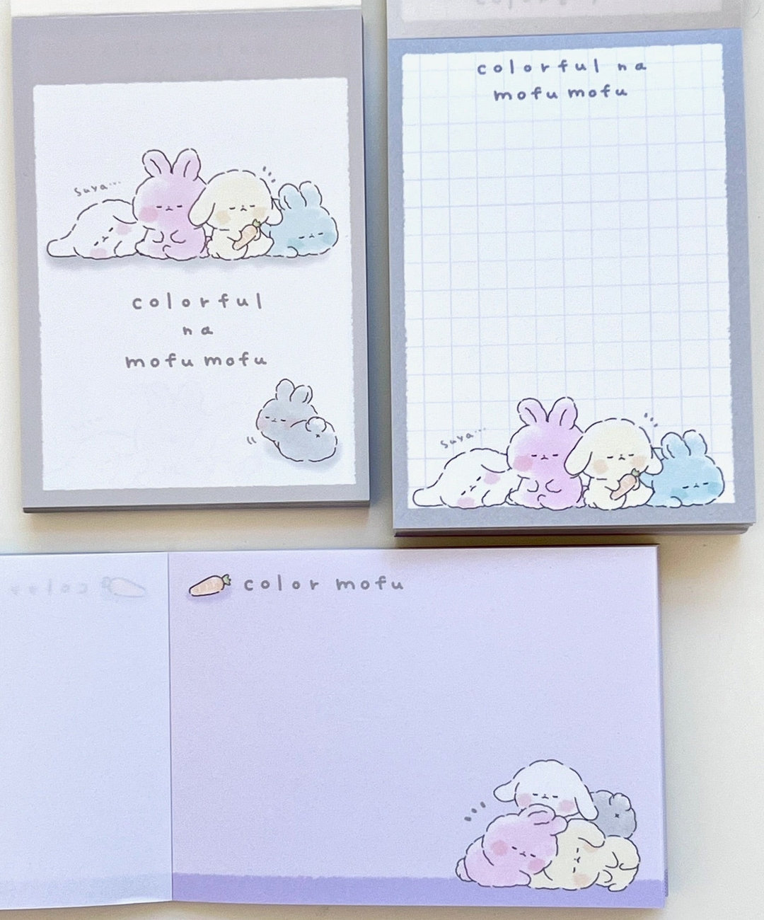 Colorful Bunnies Mini Notepad