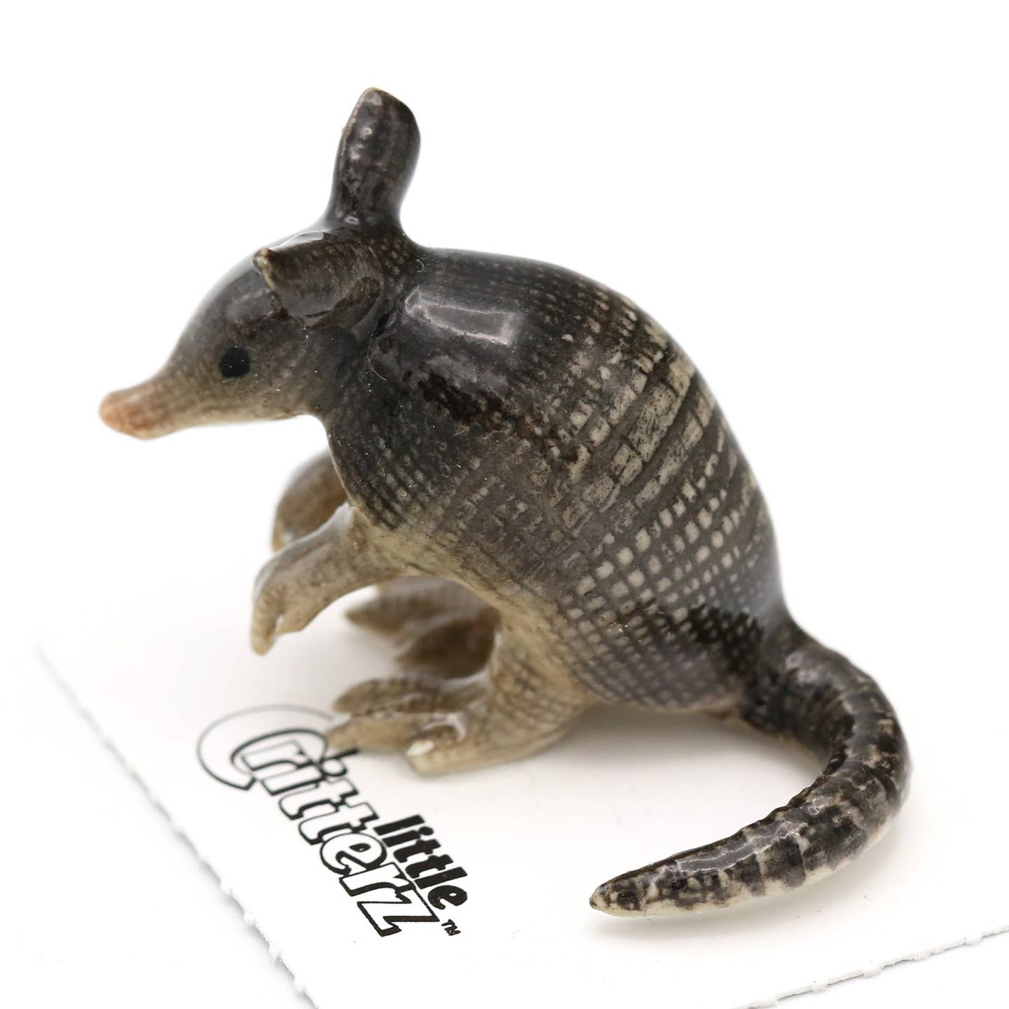 "Burrow" Armadillo Porcelain Miniature
