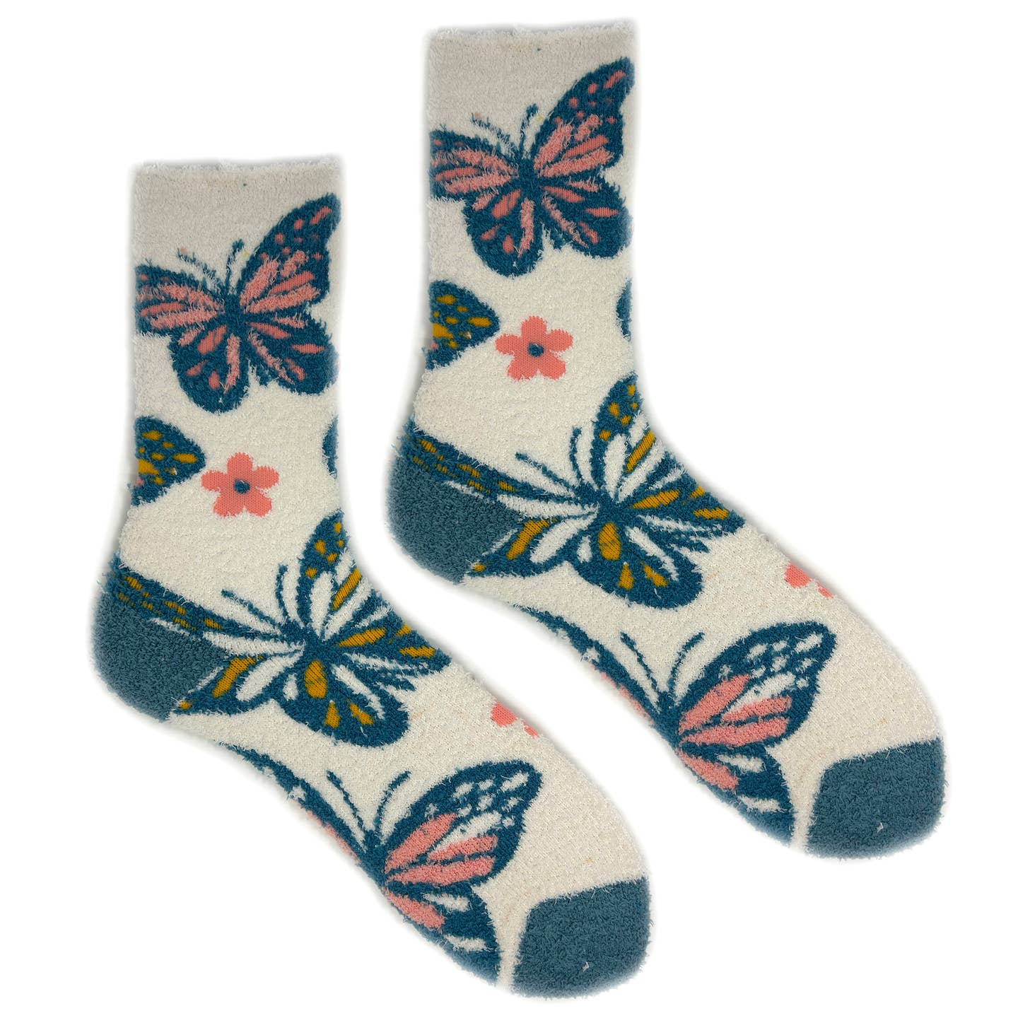 Butterfly Kiss Fuzzy - Women's Socks