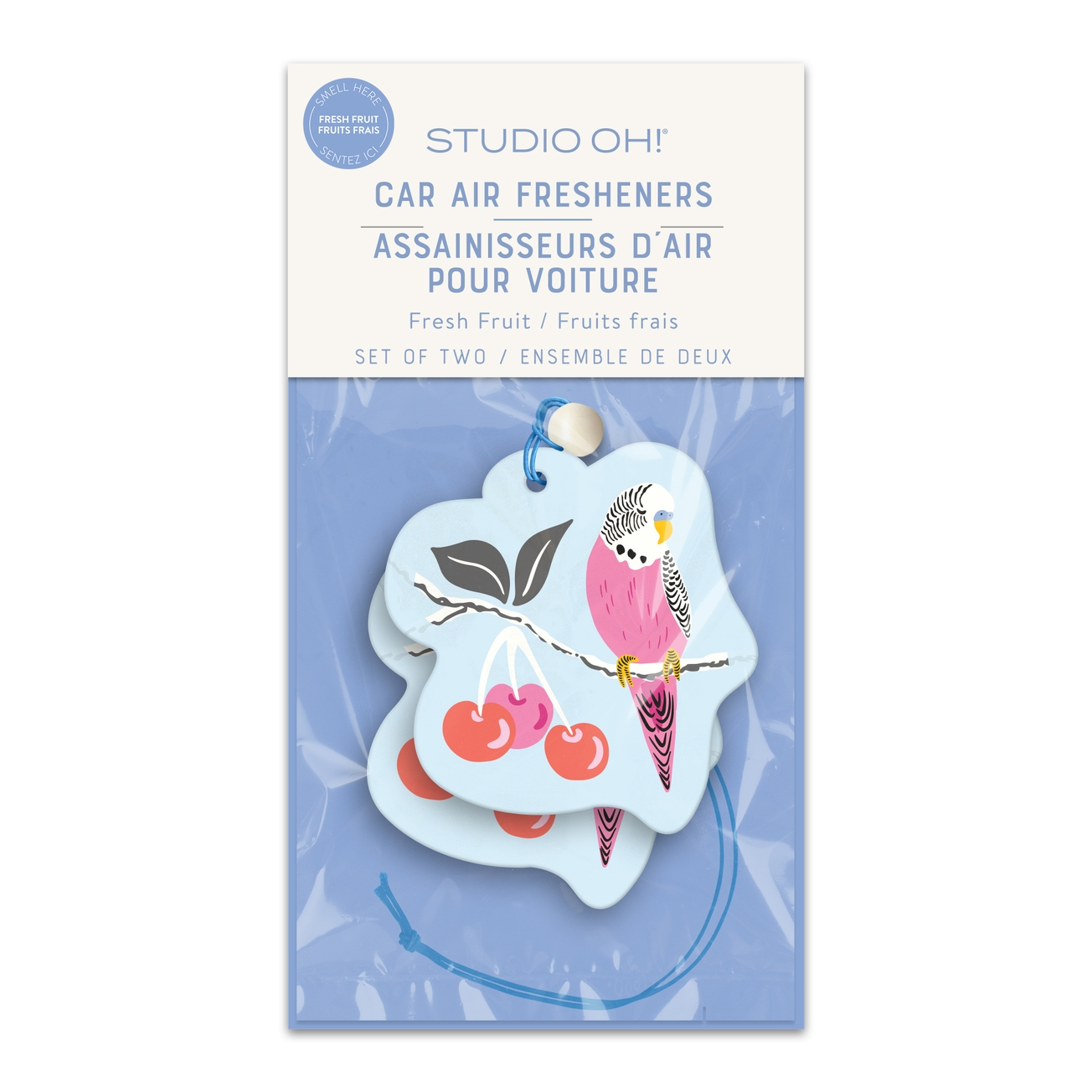 Birds in a Cherry Tree Car Air Freshener