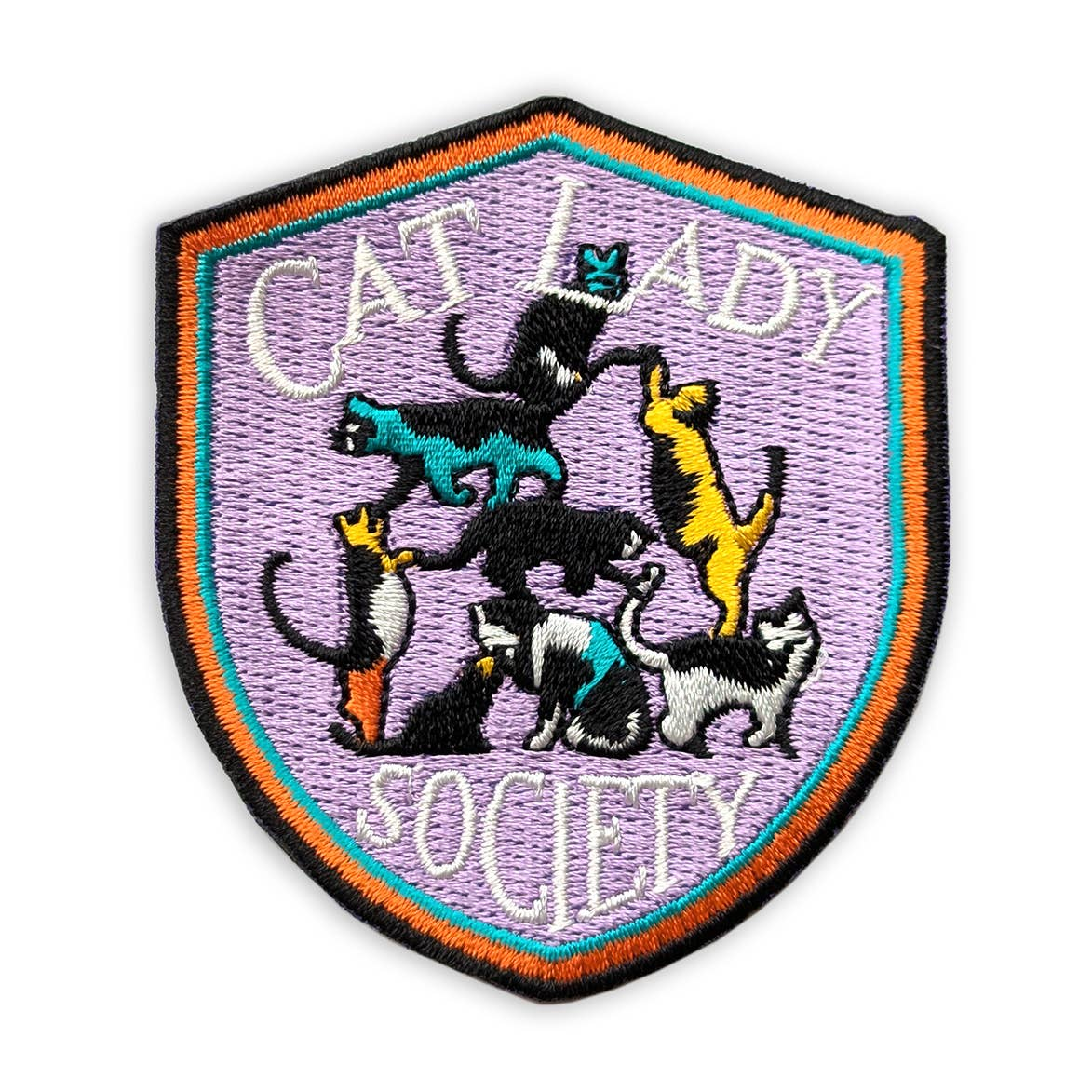 Cat Lady Embroidered Patch