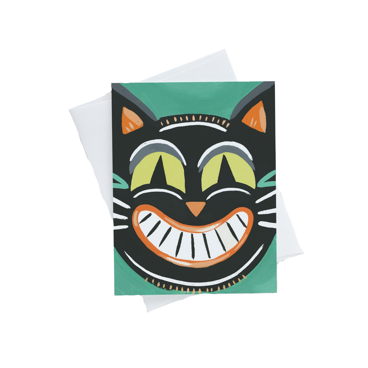 Vintage Cat Halloween Card