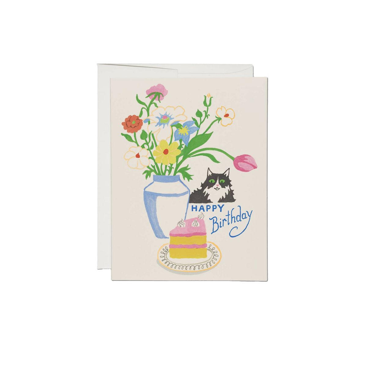 Cats Love Cake Birthday Card