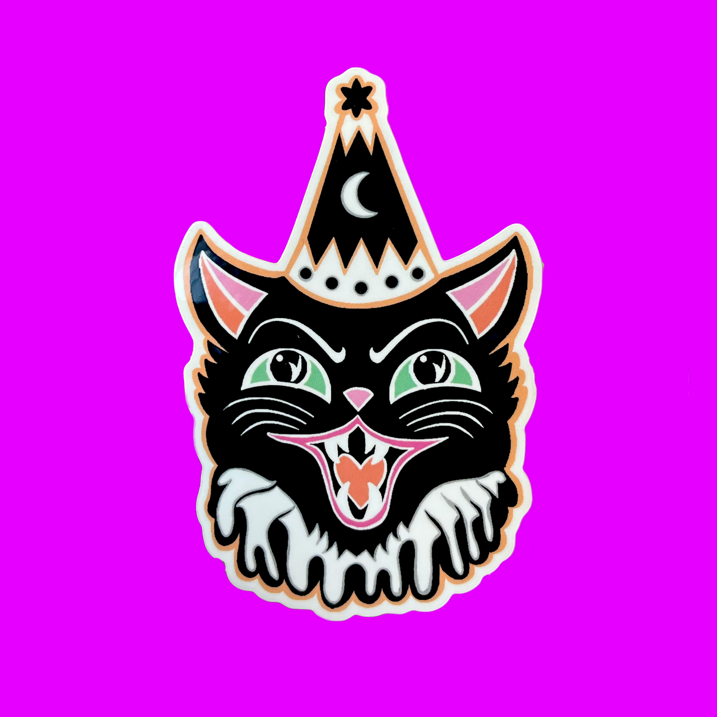 Clown Cat Sticker