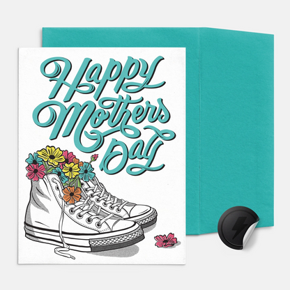 Converse with Flowers Mother's Day Card