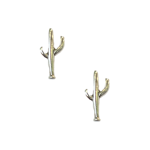 Sterling Silver Saguaro Cactus Post Earrings