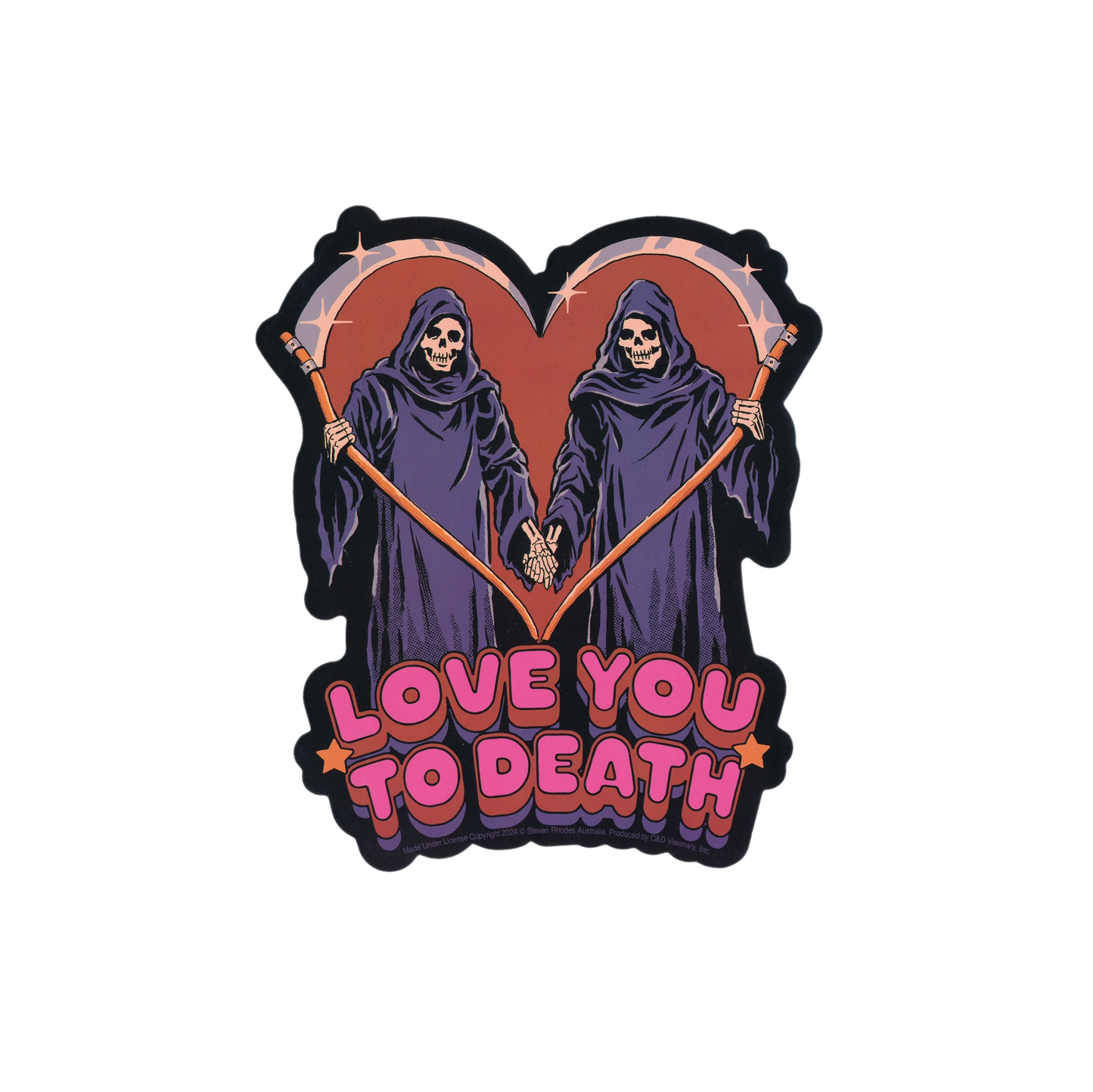 I Love You To Death Sticker