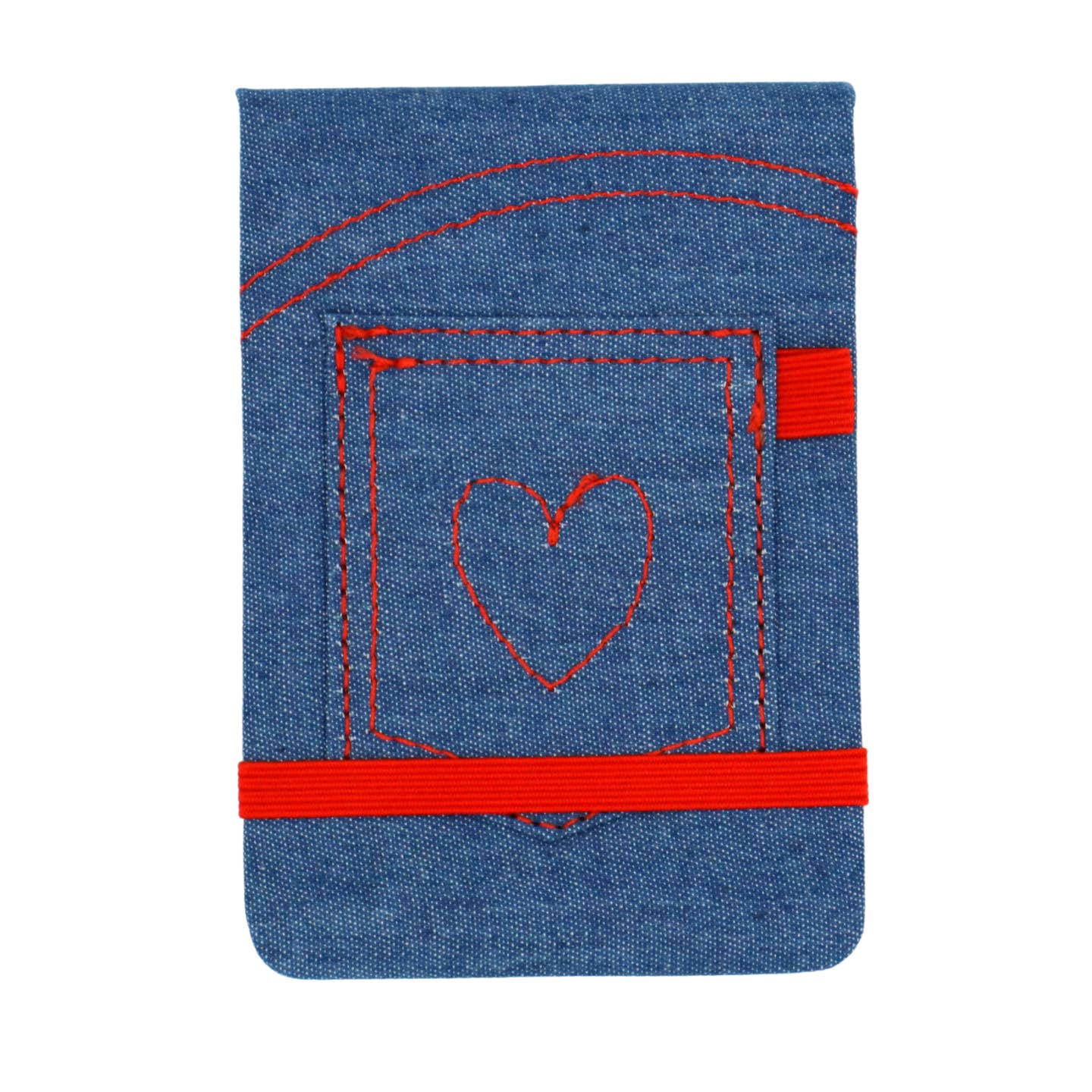 Denim Pocket Leatherette Pocket Journal