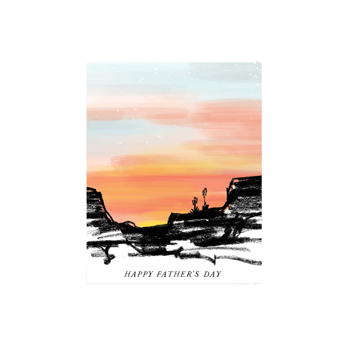Dessert Sunset Father's Day Card