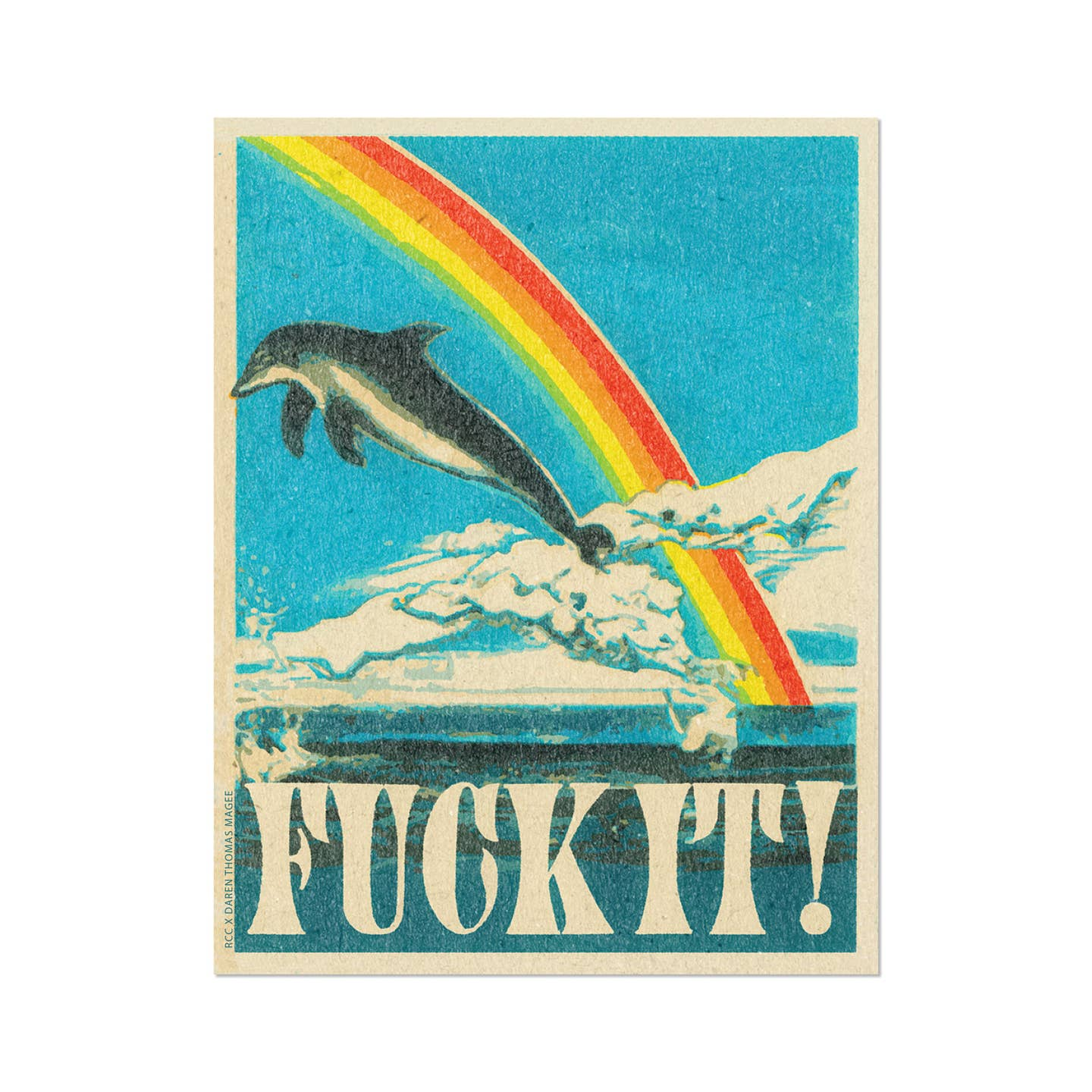 Fuck It! Dolphin Sticker