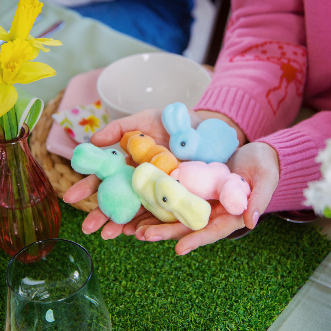 Pastel Mini Easter Bunnies Set