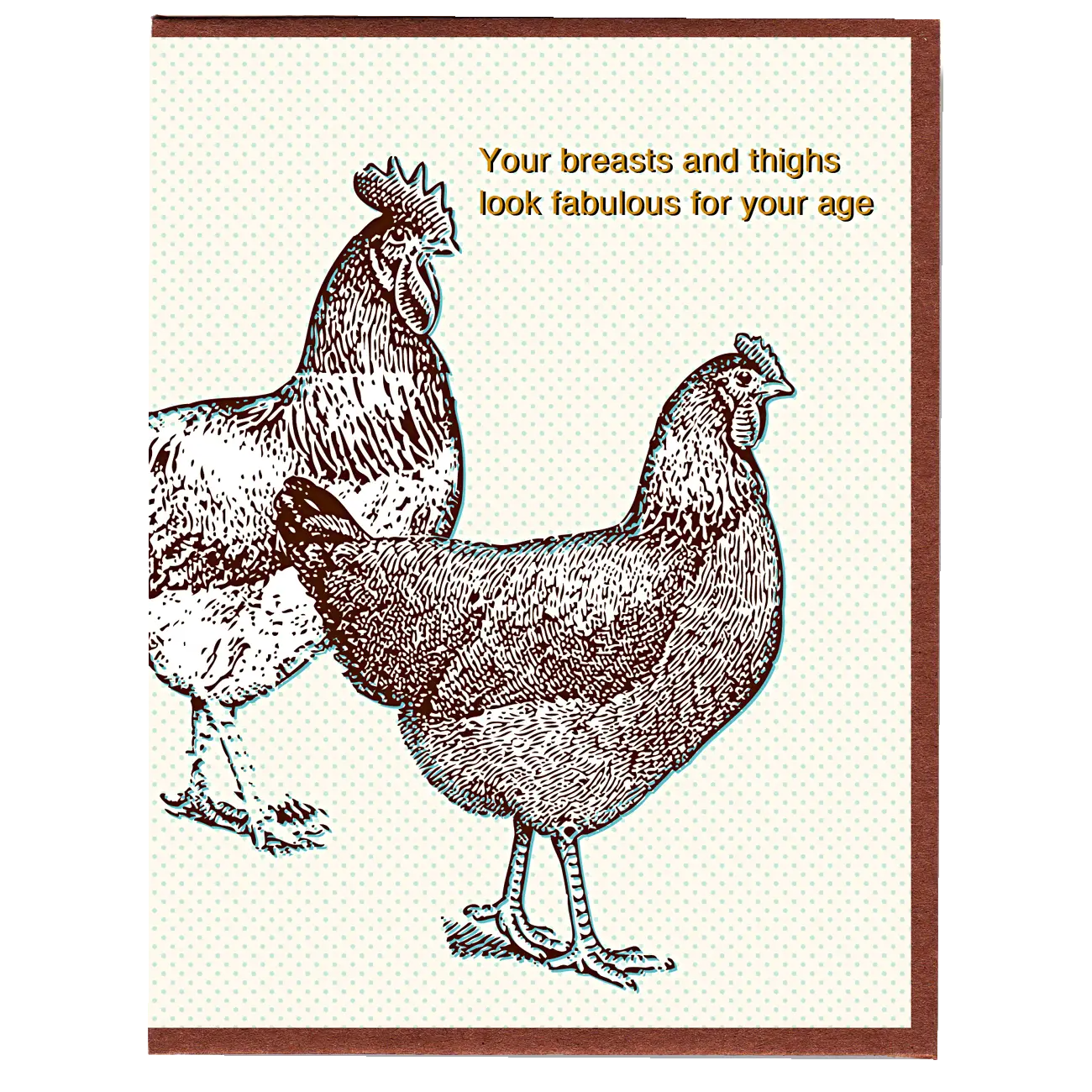 Fabulous Breasts and Thighs Birthday Card