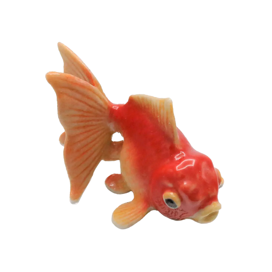 "Fancy" Fantail Goldfish Porcelain Miniature