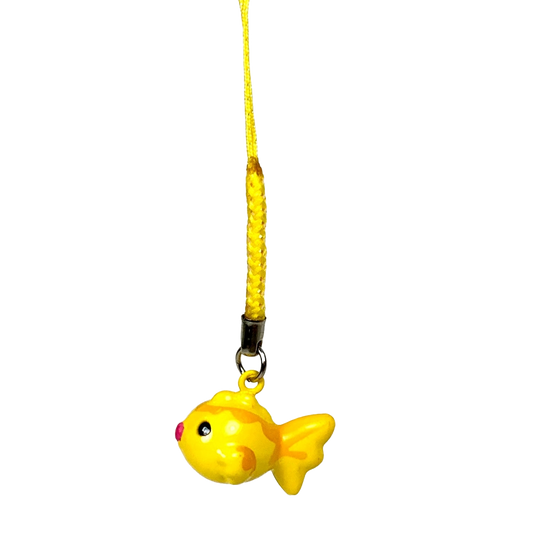 Gold Fish Bell Keychain