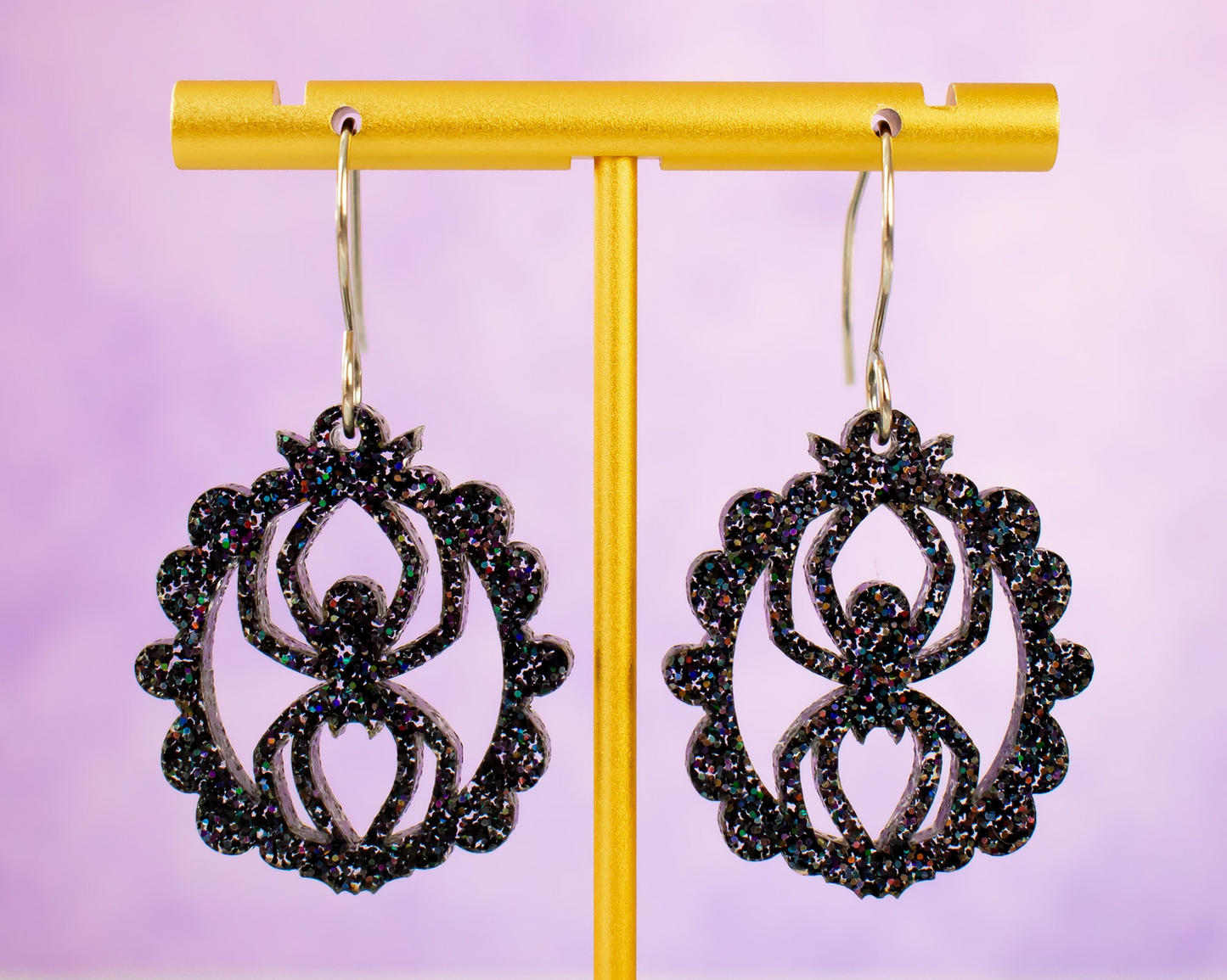 Spider Frame Acrylic Dangle Earrings