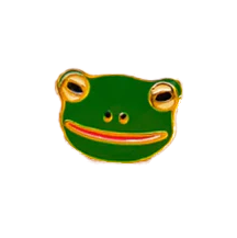 Froggy Enamel Post Earrings