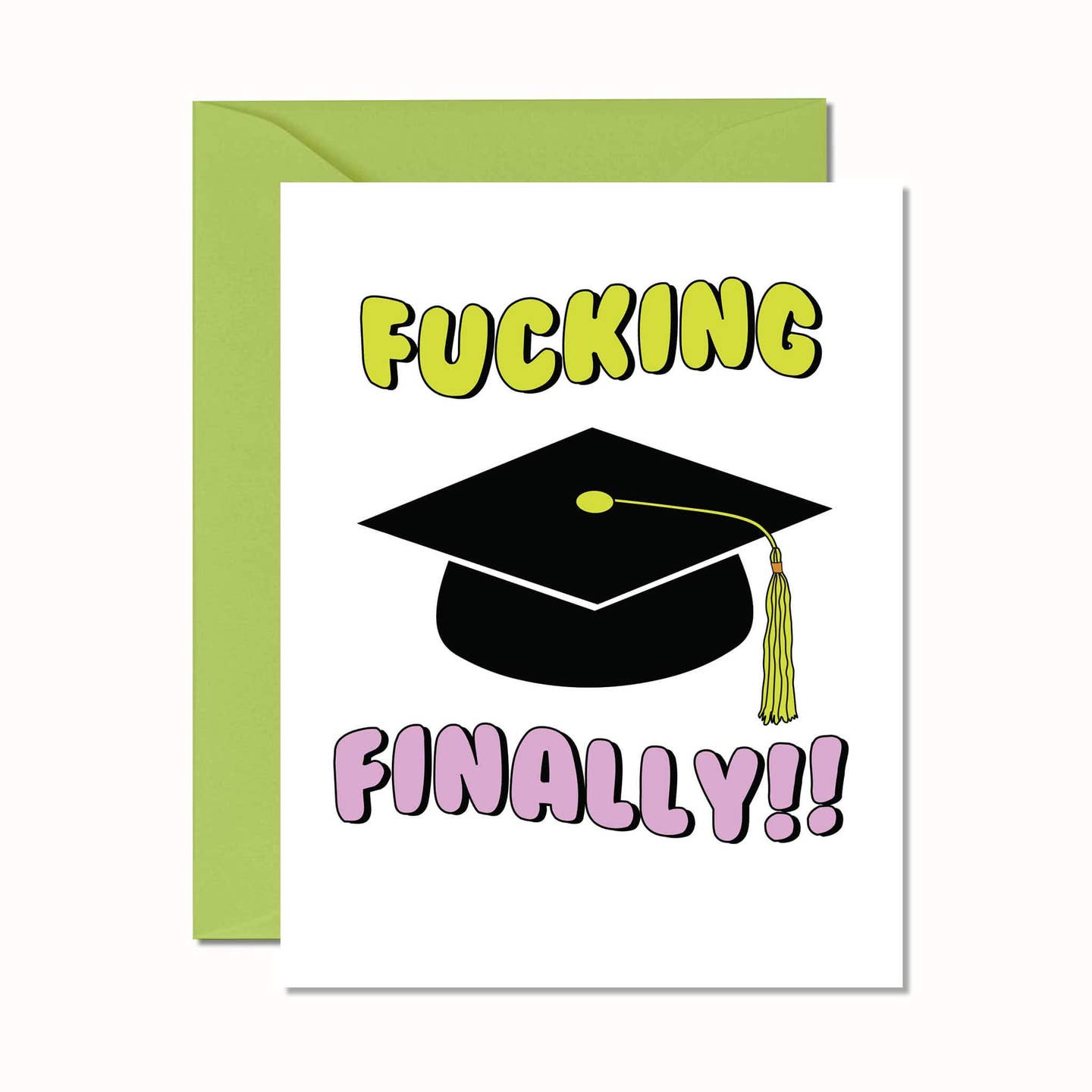 Fucking Finally Graduation Cap Graduation Card